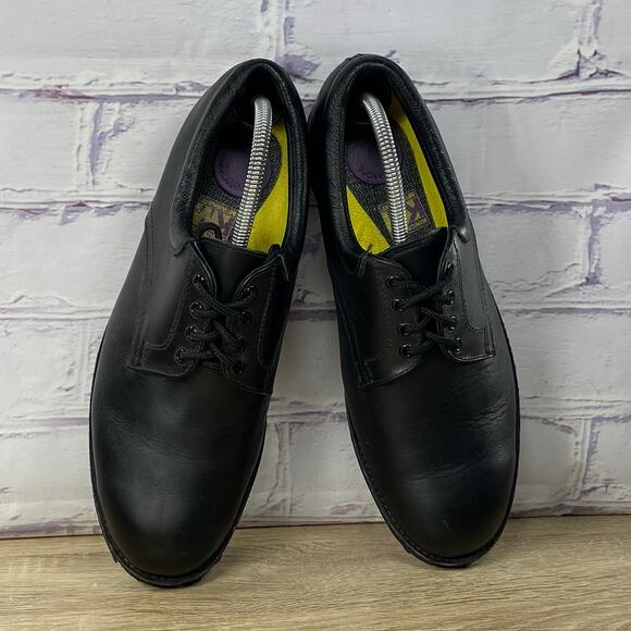 All American Boot MFG Black Leather 630 Oxford Shoes Men\'s Size 8.5 D Vibram main image 5